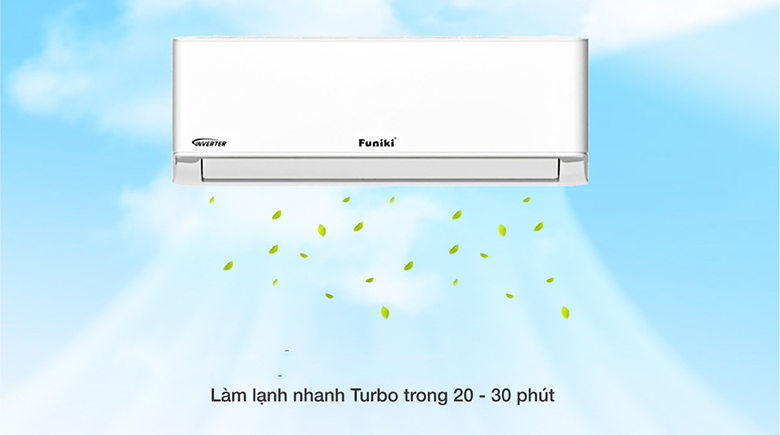 Chế độ Turbo - Điều hoà Funiki 1 chiều Inverter 9000 BTU HIC09TMU
